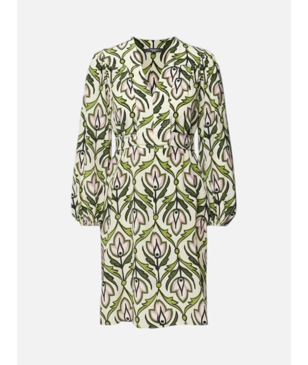 WEEKEND MAX MARA Мульти шелковое повседневное платье, фото 5
