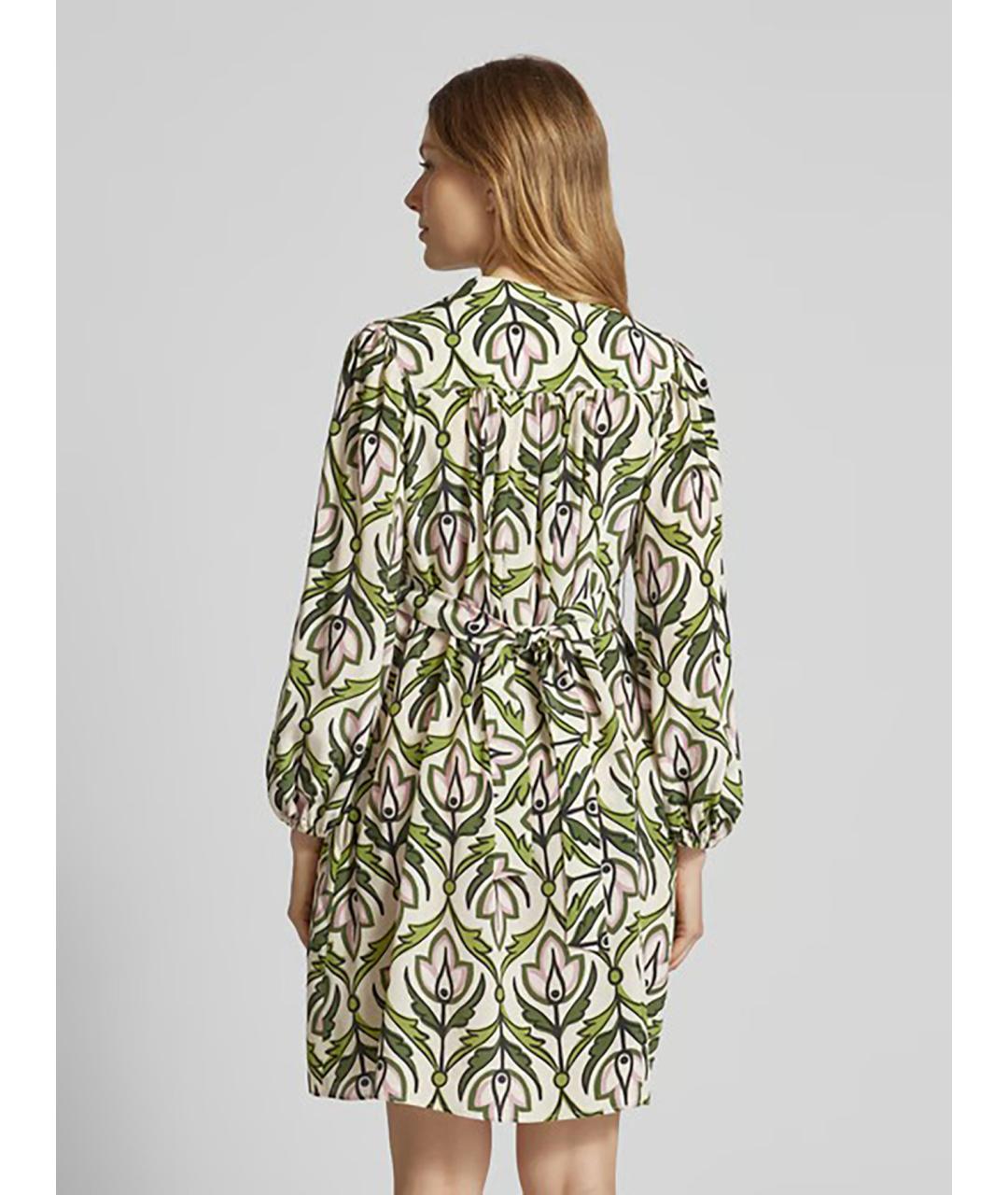 WEEKEND MAX MARA Мульти шелковое повседневное платье, фото 3