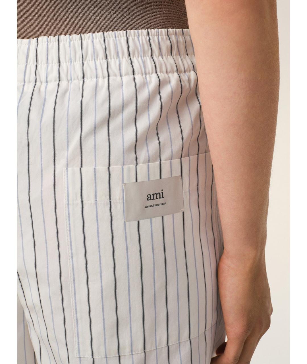 Ami Paris Белые хлопковые шорты, фото 5
