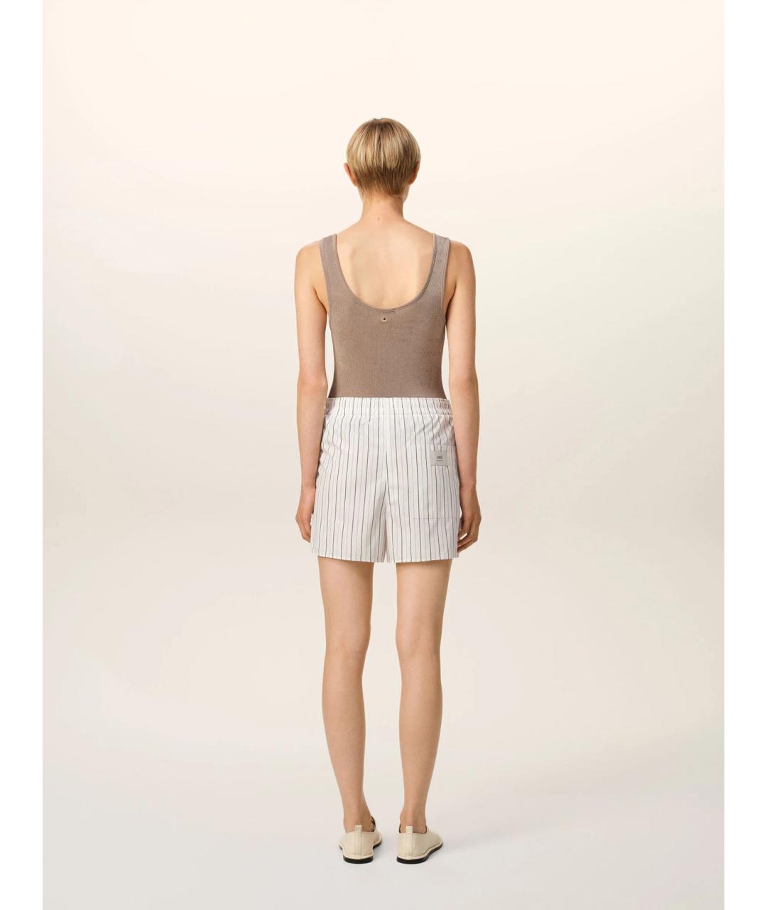 Ami Paris Белые хлопковые шорты, фото 4