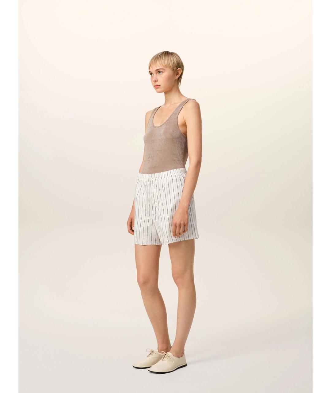 Ami Paris Белые хлопковые шорты, фото 6