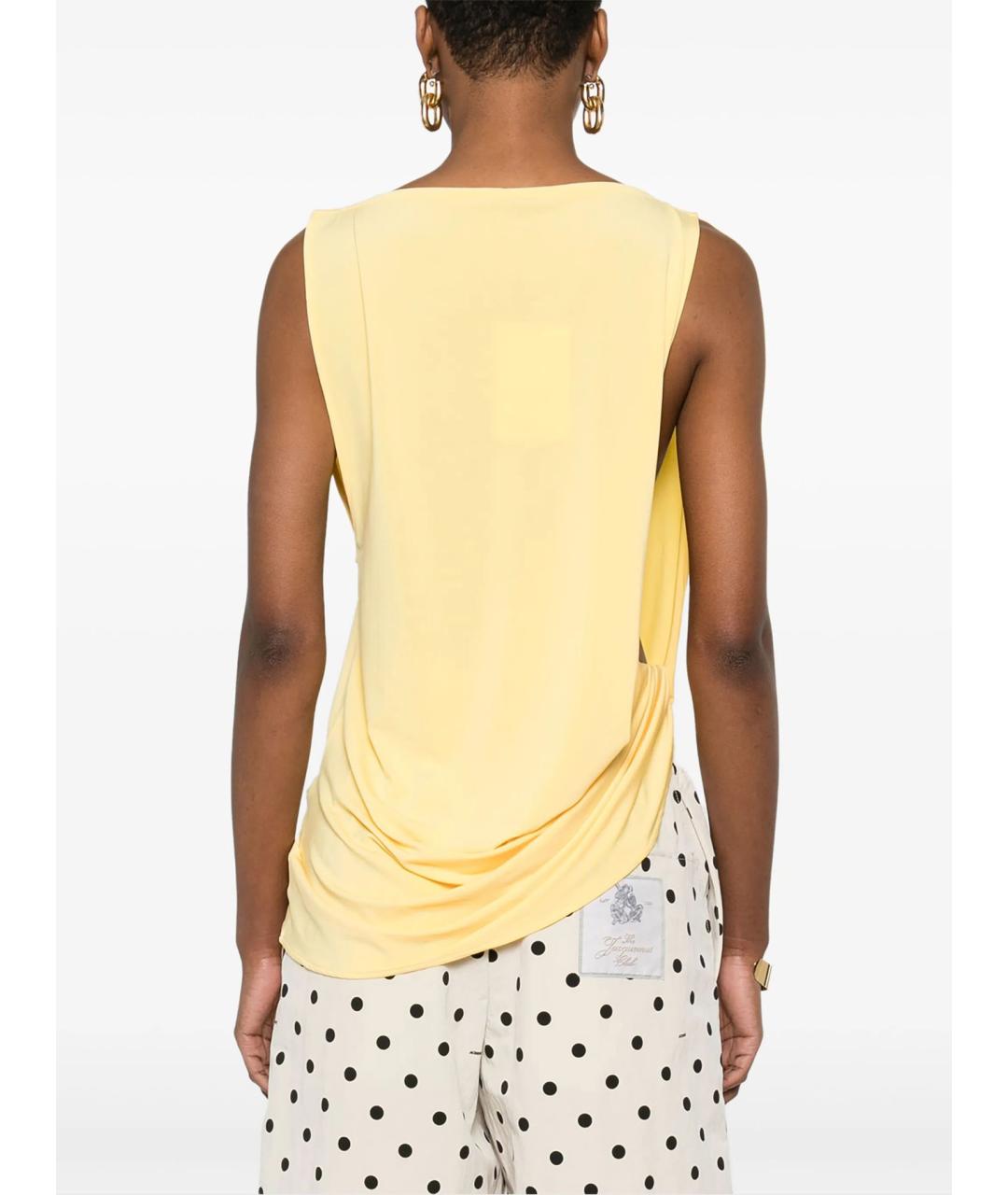 JACQUEMUS Желтая вискозная блузы, фото 4