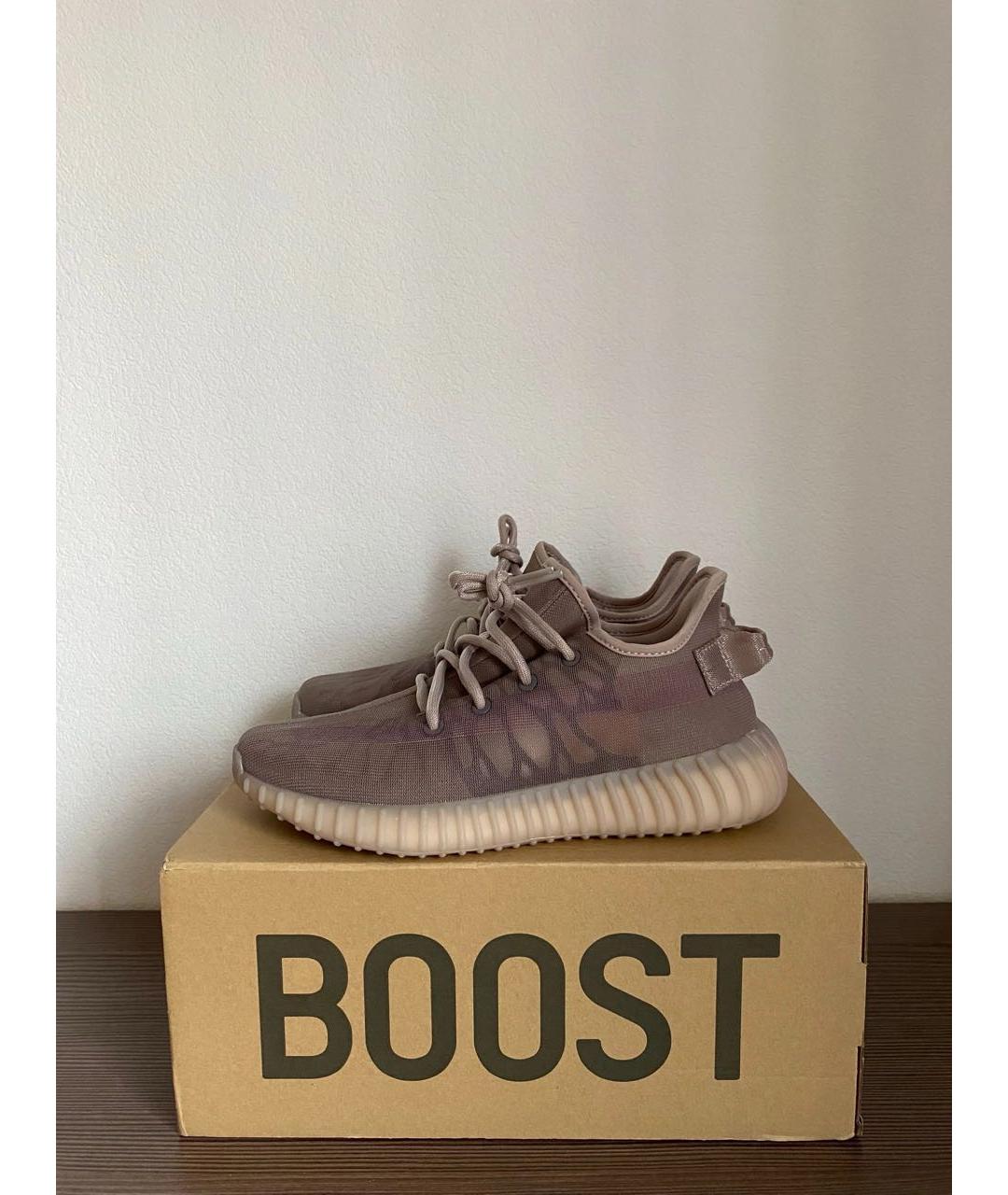 ADIDAS YEEZY Серые текстильные низкие кроссовки / кеды, фото 3