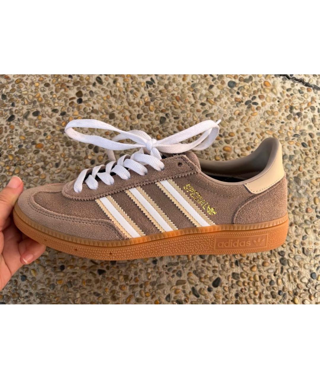 ADIDAS Коричневые замшевые кроссовки, фото 3