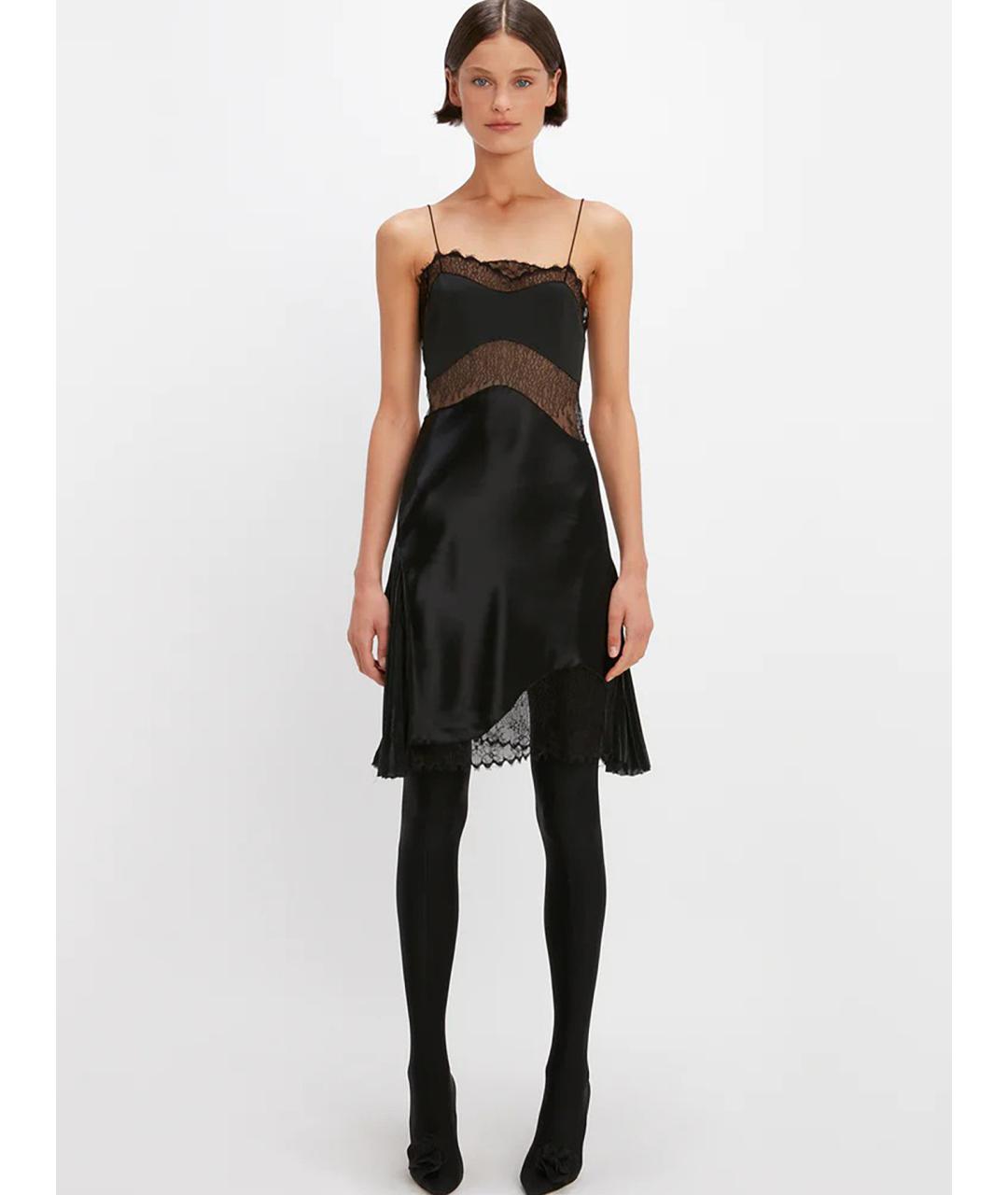 VICTORIA BECKHAM Черное коктейльное платье, фото 2