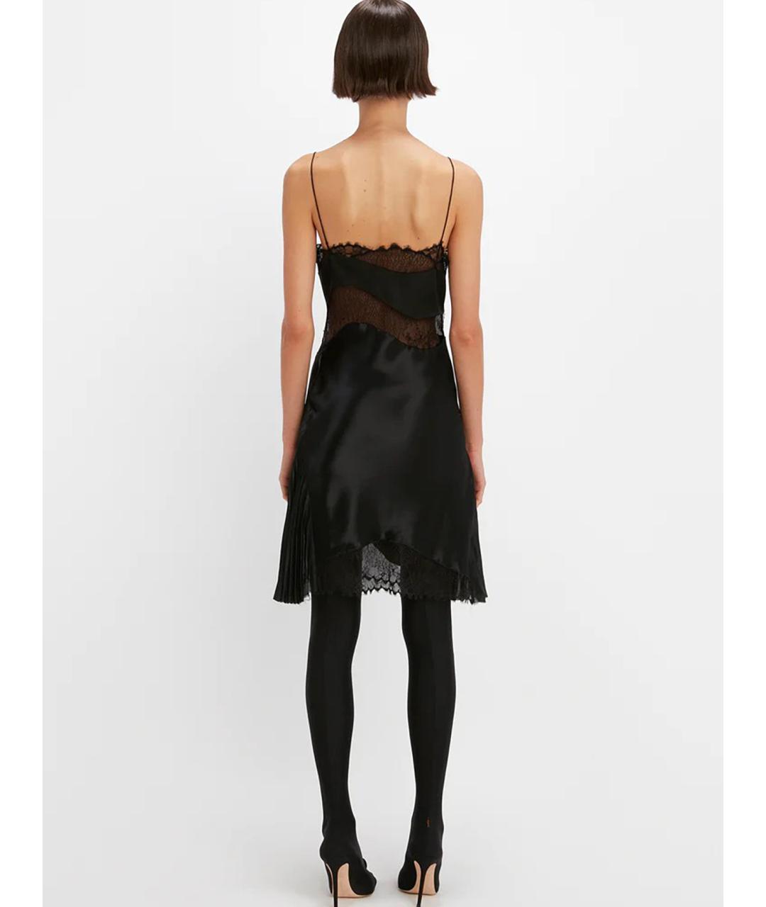 VICTORIA BECKHAM Черное коктейльное платье, фото 4