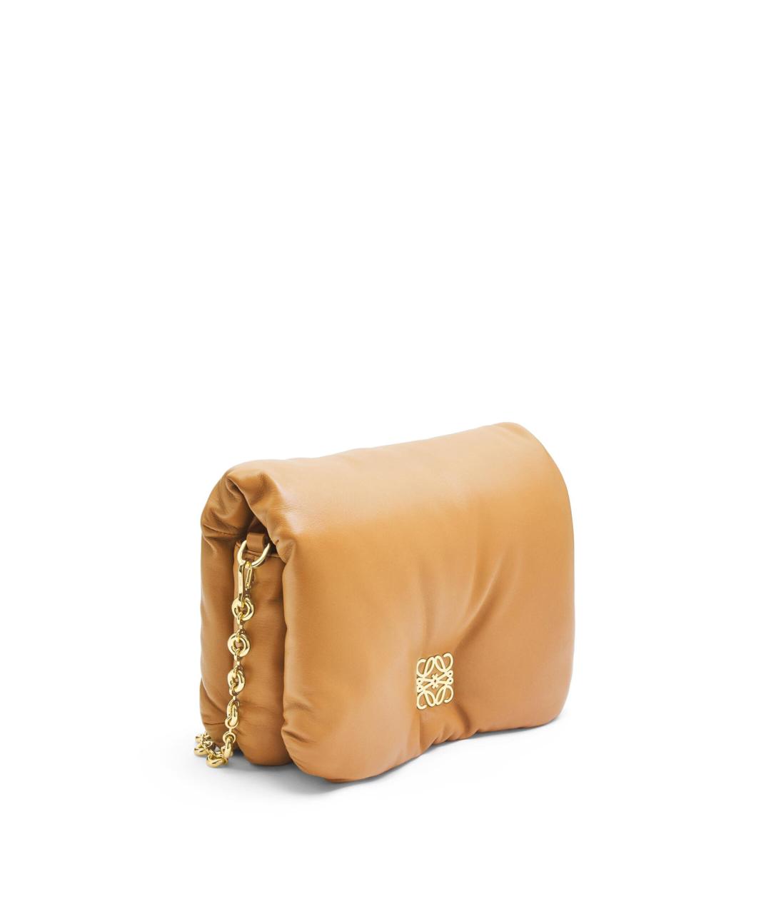 LOEWE Бежевая кожаная сумка через плечо, фото 2