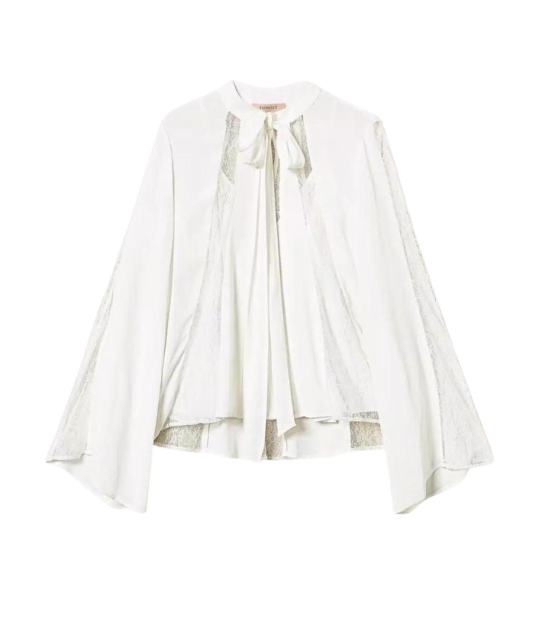 TWIN-SET Белая вискозная блузы, фото 1