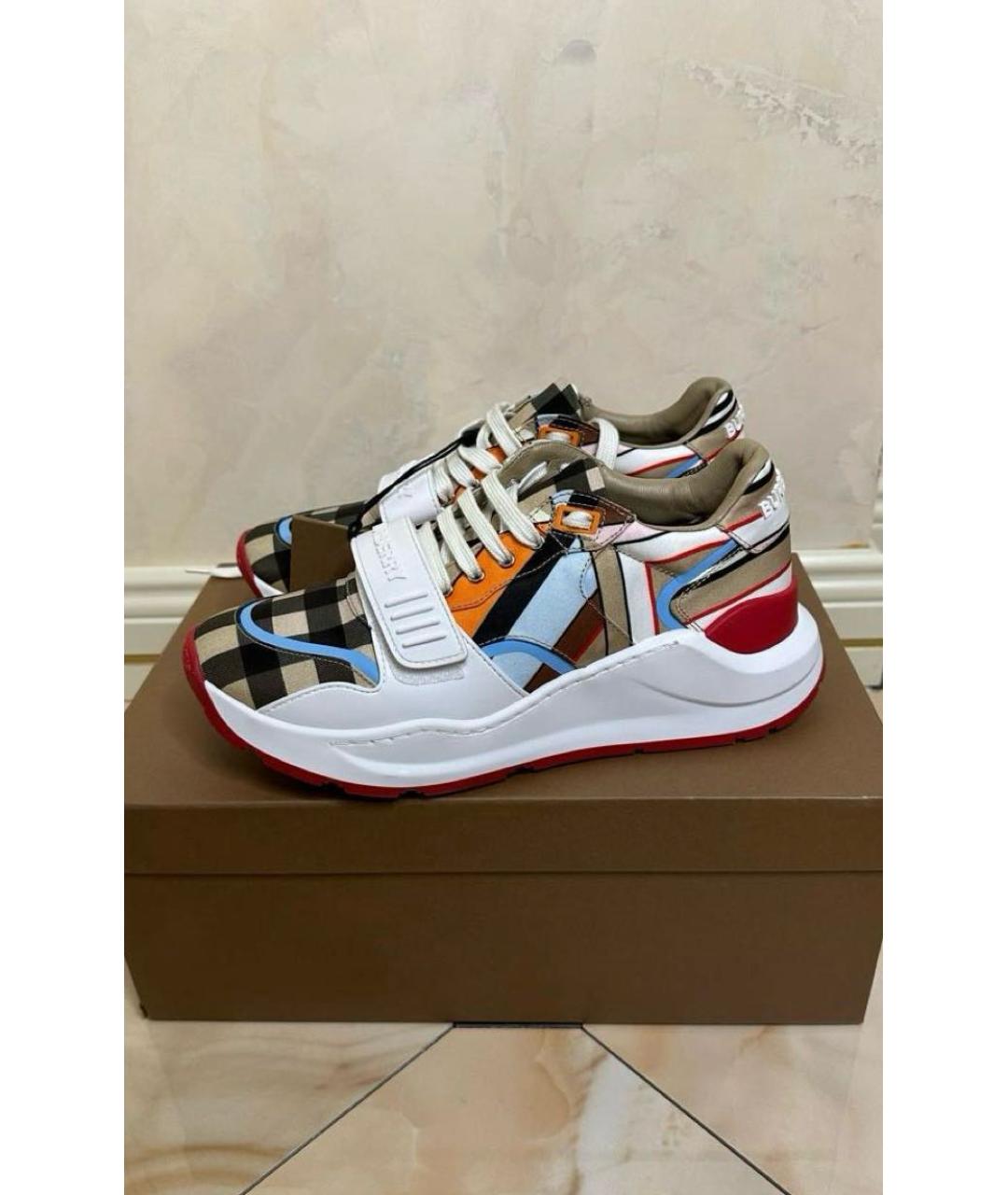 BURBERRY Мульти кроссовки, фото 5