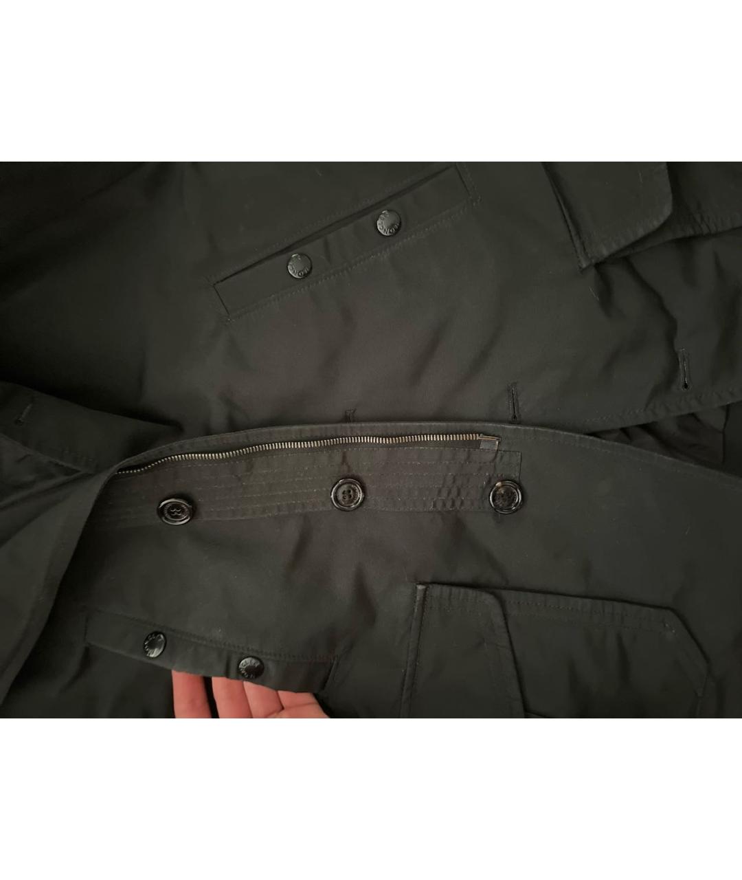 MONCLER Черный тренч/плащ, фото 4