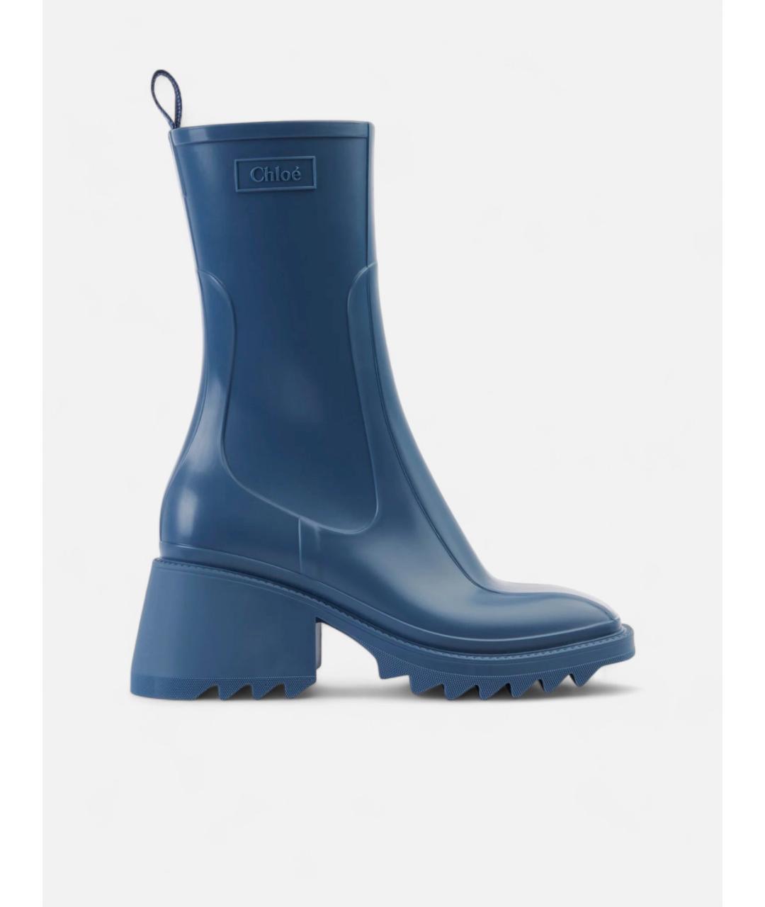 CHLOE Синие резиновые ботинки, фото 4