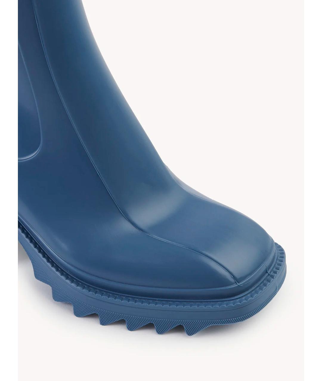 CHLOE Синие резиновые ботинки, фото 3