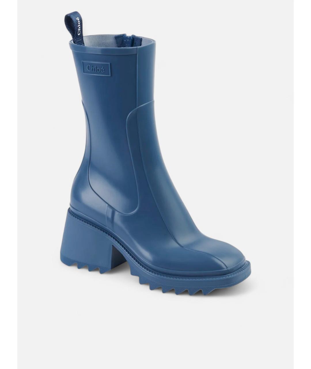 CHLOE Синие резиновые ботинки, фото 2