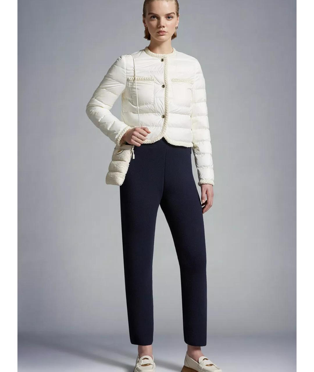 MONCLER Белая полиамидовая куртка, фото 2