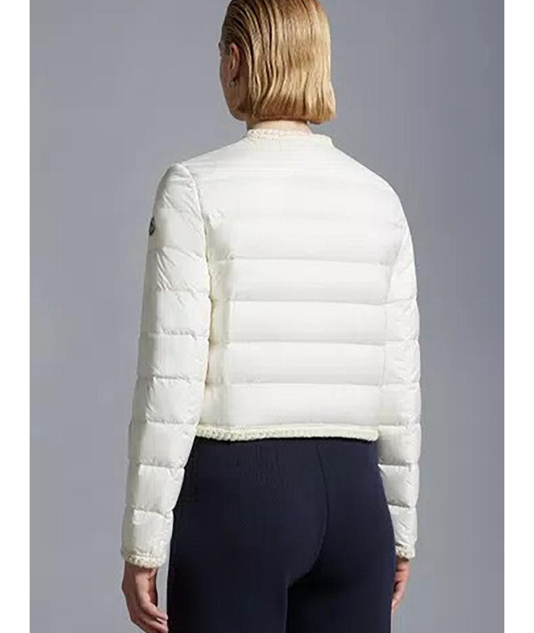MONCLER Белая полиамидовая куртка, фото 3