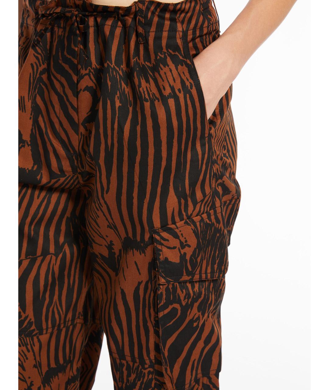 WEEKEND MAX MARA Мульти хлопковые прямые брюки, фото 3