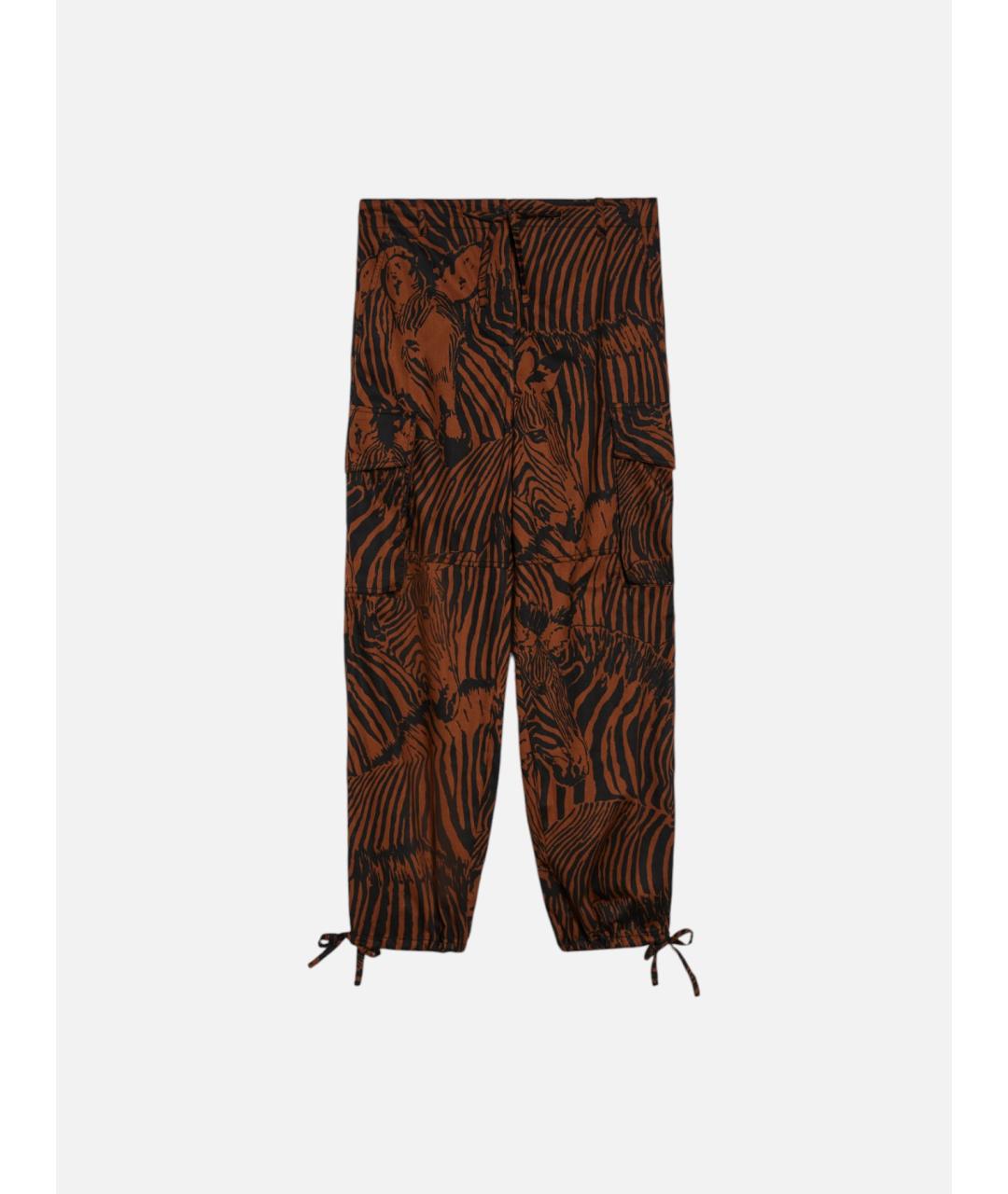 WEEKEND MAX MARA Мульти хлопковые прямые брюки, фото 5
