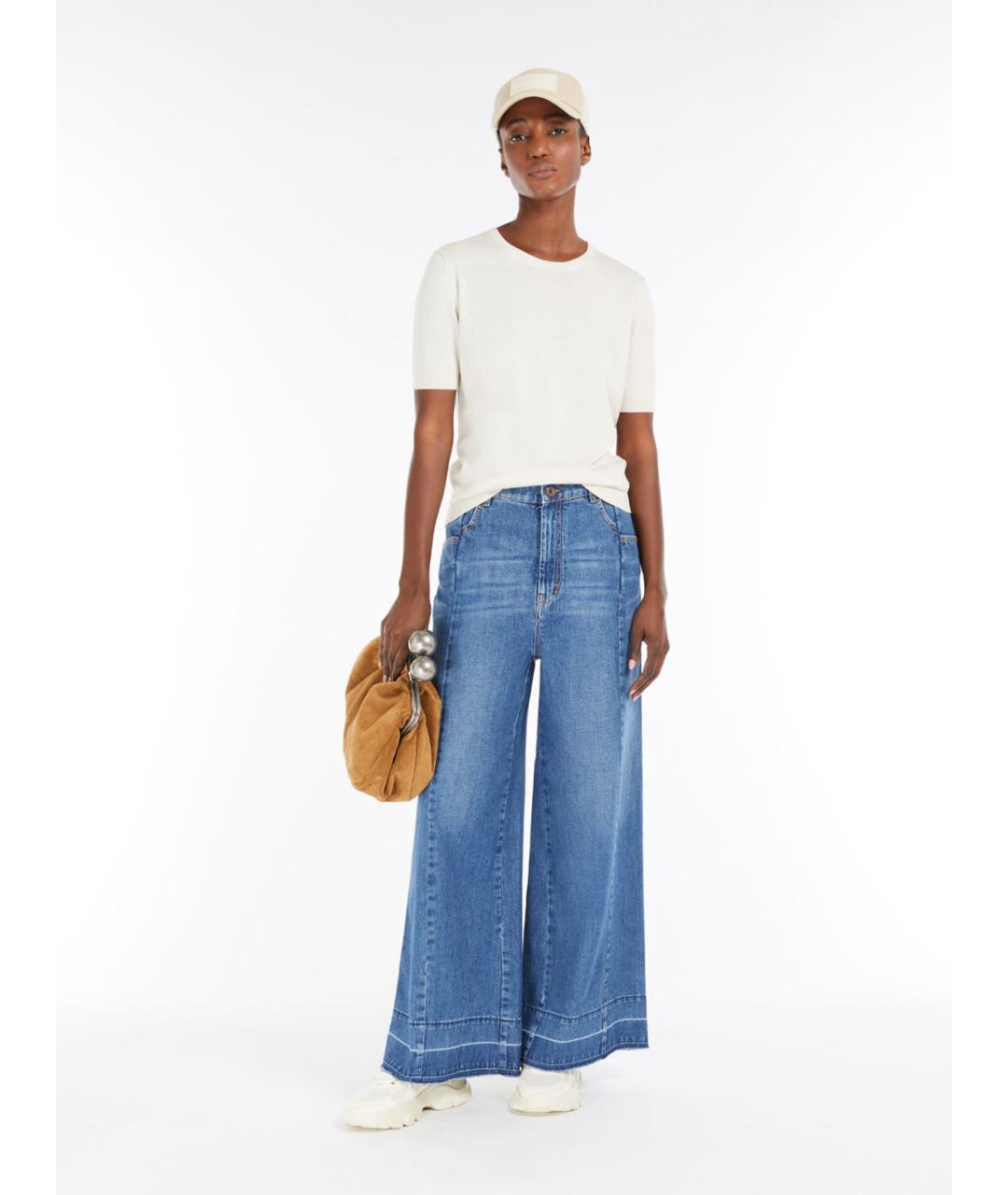 WEEKEND MAX MARA Белый шелковый джемпер / свитер, фото 4