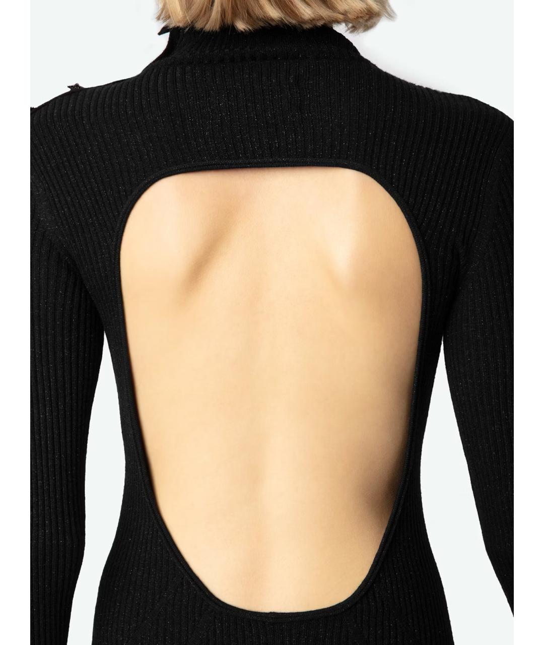 ZADIG & VOLTAIRE Черное шерстяное повседневное платье, фото 6