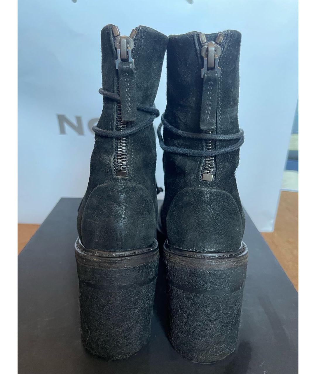MARSELL Черные замшевые ботильоны, фото 4