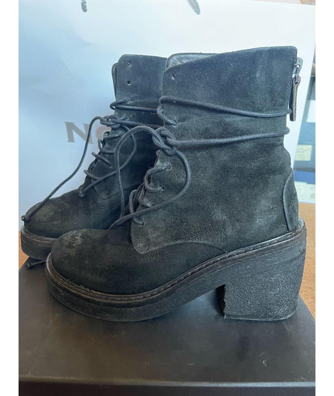 MARSELL Черные замшевые ботильоны, фото 6