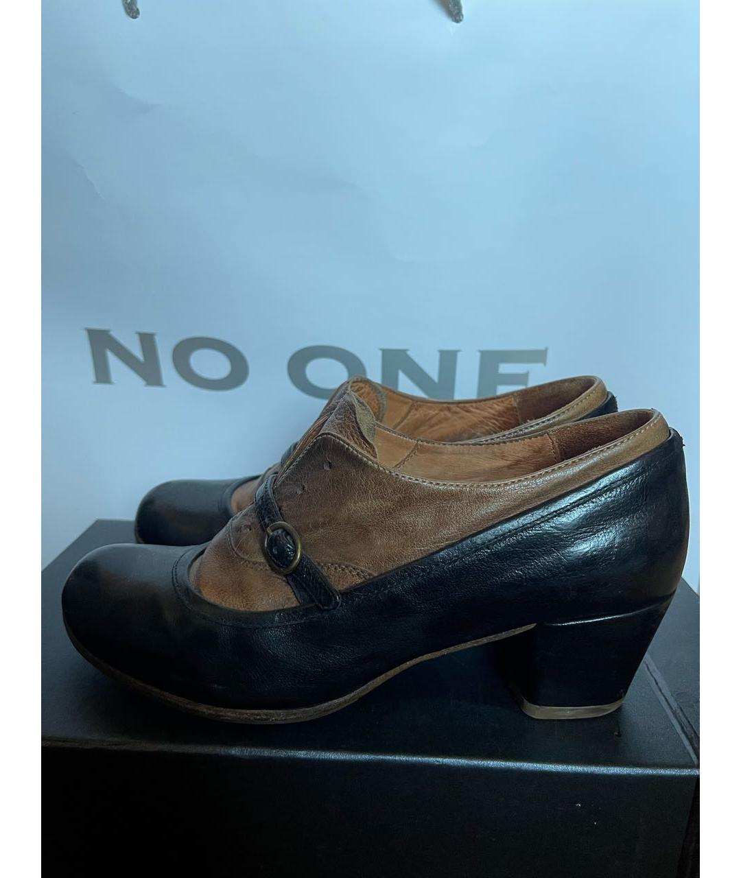 OFFICINE CREATIVE Коричневые кожаные брогги и оксфорды, фото 5