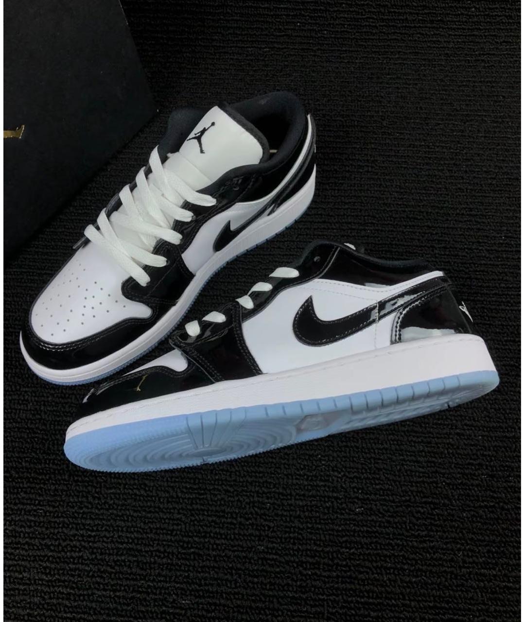 JORDAN Черные кроссовки из лакированной кожи, фото 3