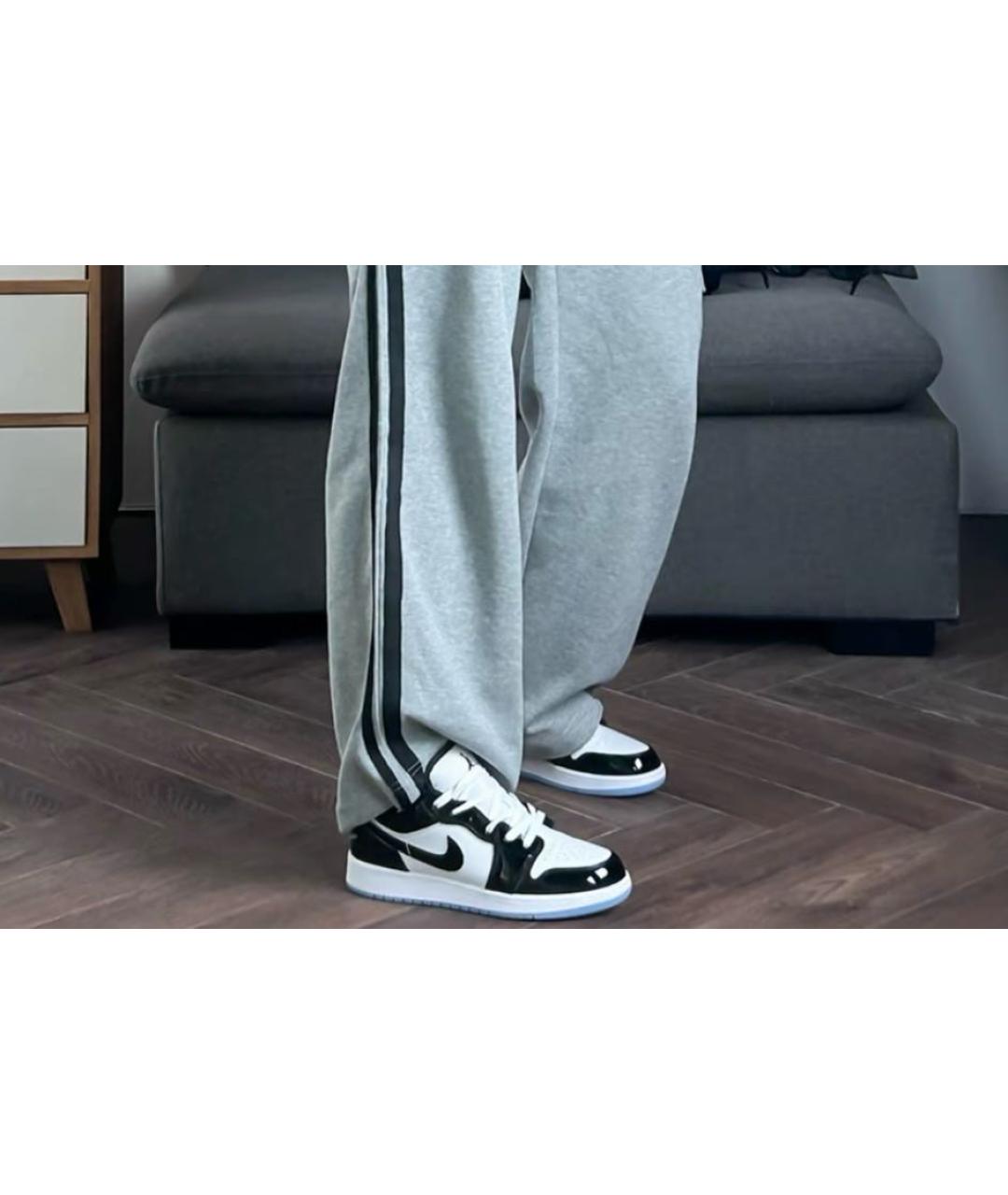 JORDAN Черные кроссовки из лакированной кожи, фото 7