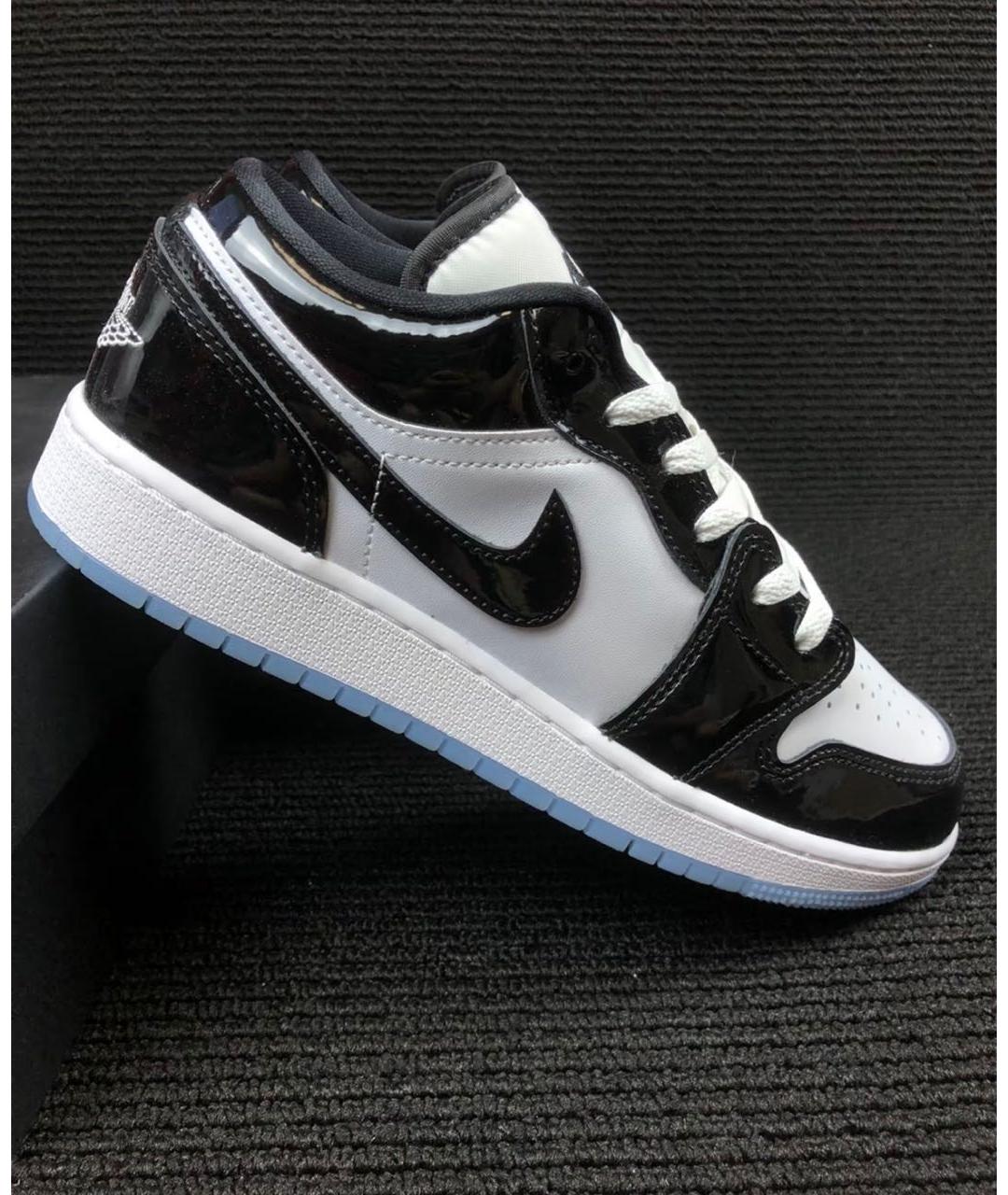 JORDAN Черные кроссовки из лакированной кожи, фото 4