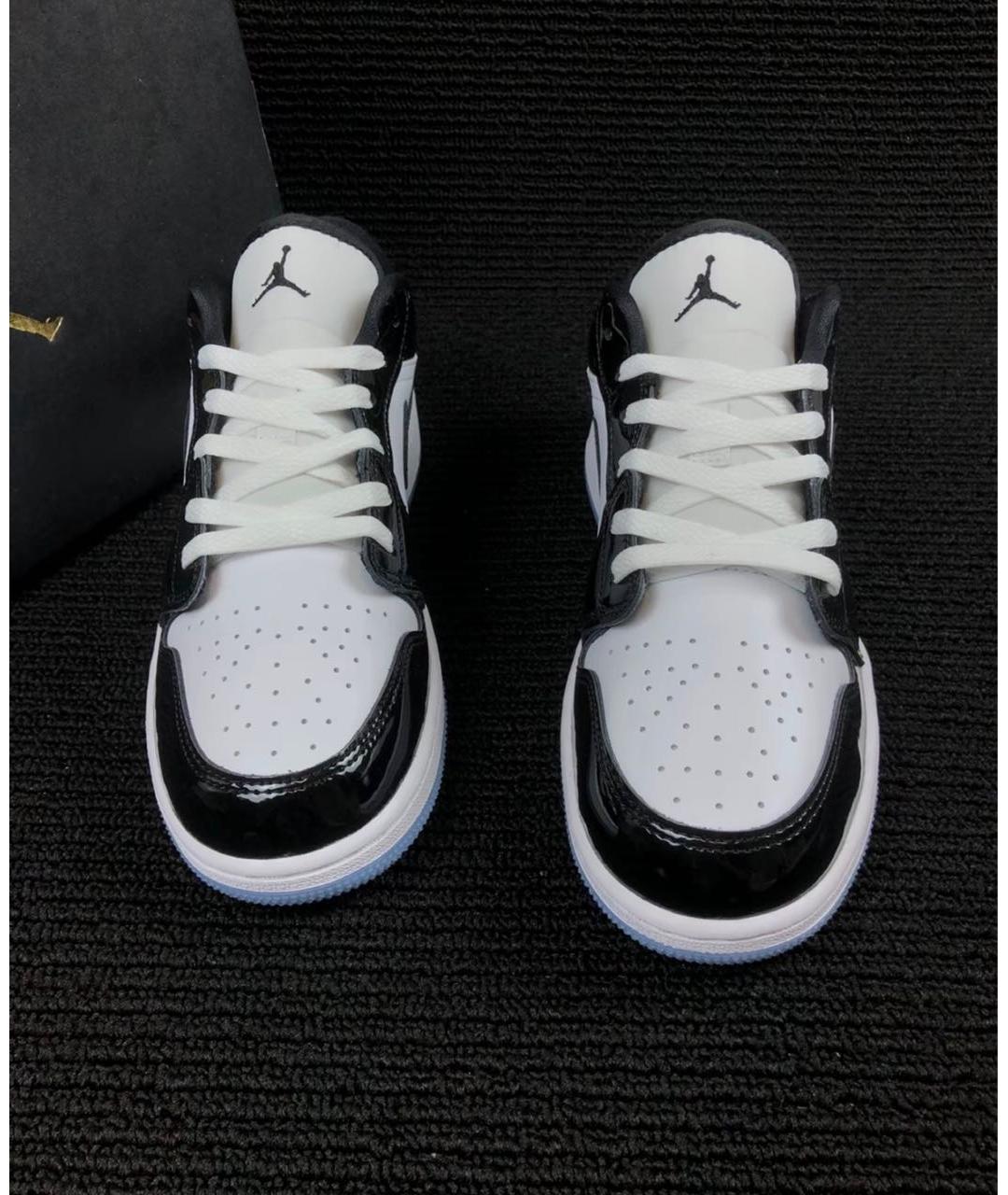 JORDAN Черные кроссовки из лакированной кожи, фото 5