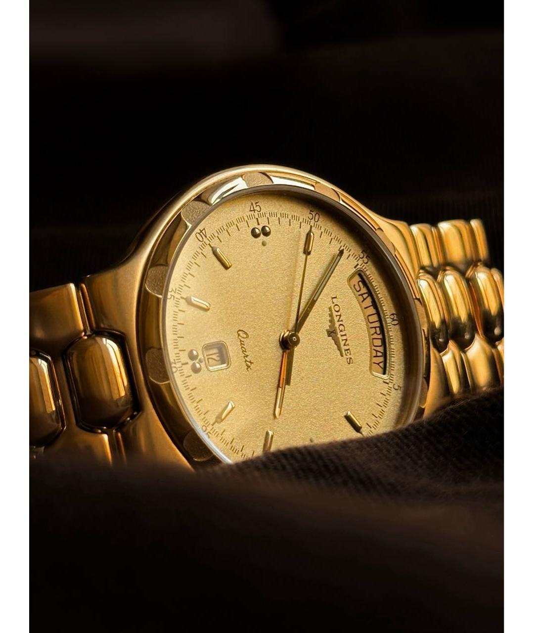 LONGINES Золотые металлические часы, фото 5