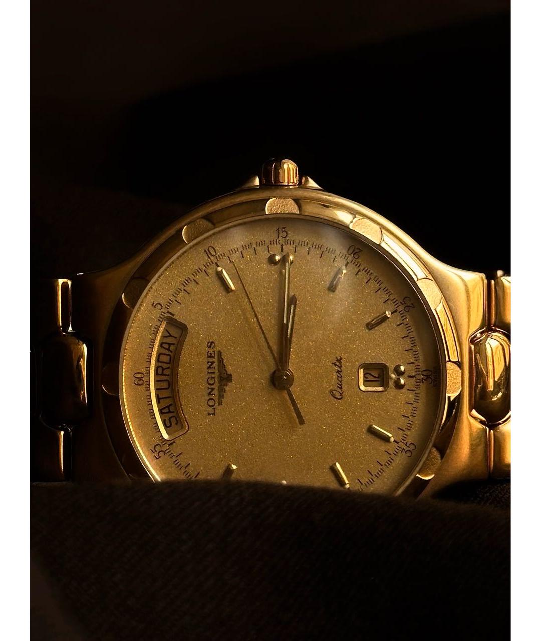 LONGINES Золотые металлические часы, фото 3