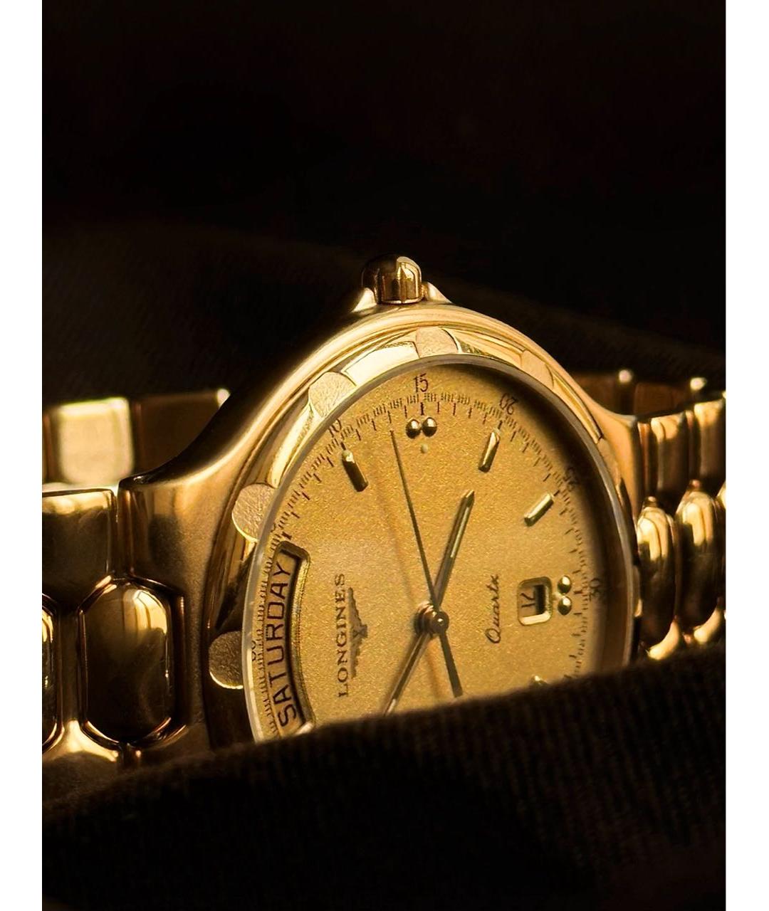 LONGINES Золотые металлические часы, фото 4