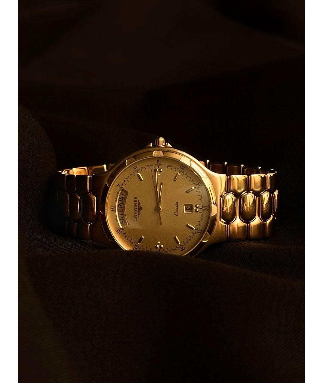 LONGINES Золотые металлические часы, фото 2