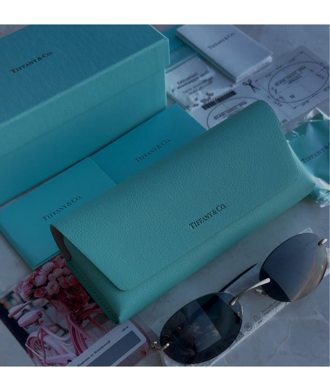 TIFFANY&CO Черные солнцезащитные очки, фото 4