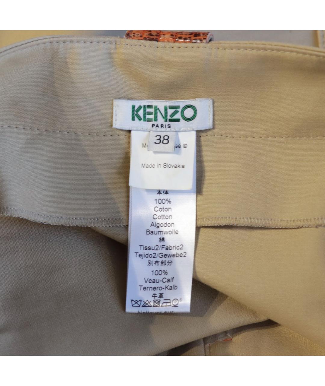 KENZO Мульти хлопковая юбка мини, фото 3