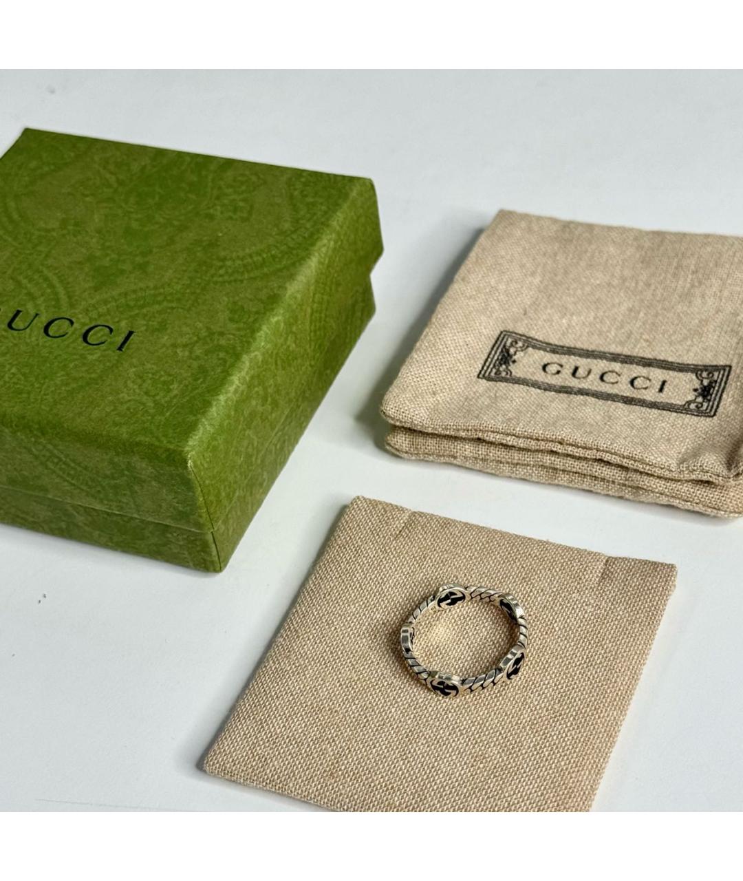 GUCCI Серебряное серебряное кольцо, фото 7