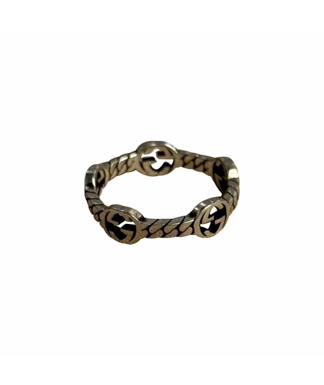 GUCCI Серебряное серебряное кольцо, фото 1