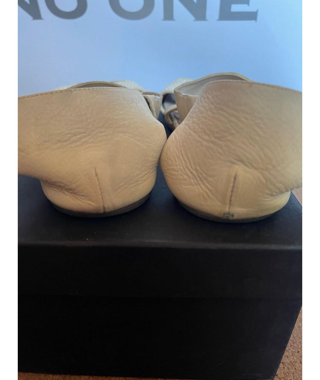 MARSELL Белые кожаные сандалии, фото 4