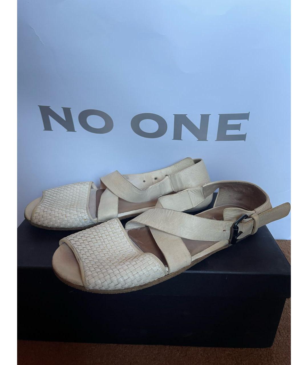 MARSELL Белые кожаные сандалии, фото 5