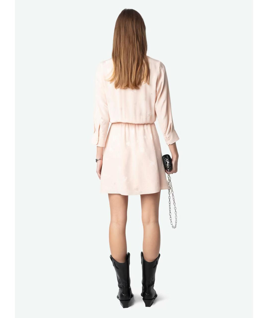 ZADIG & VOLTAIRE Розовое повседневное платье, фото 5