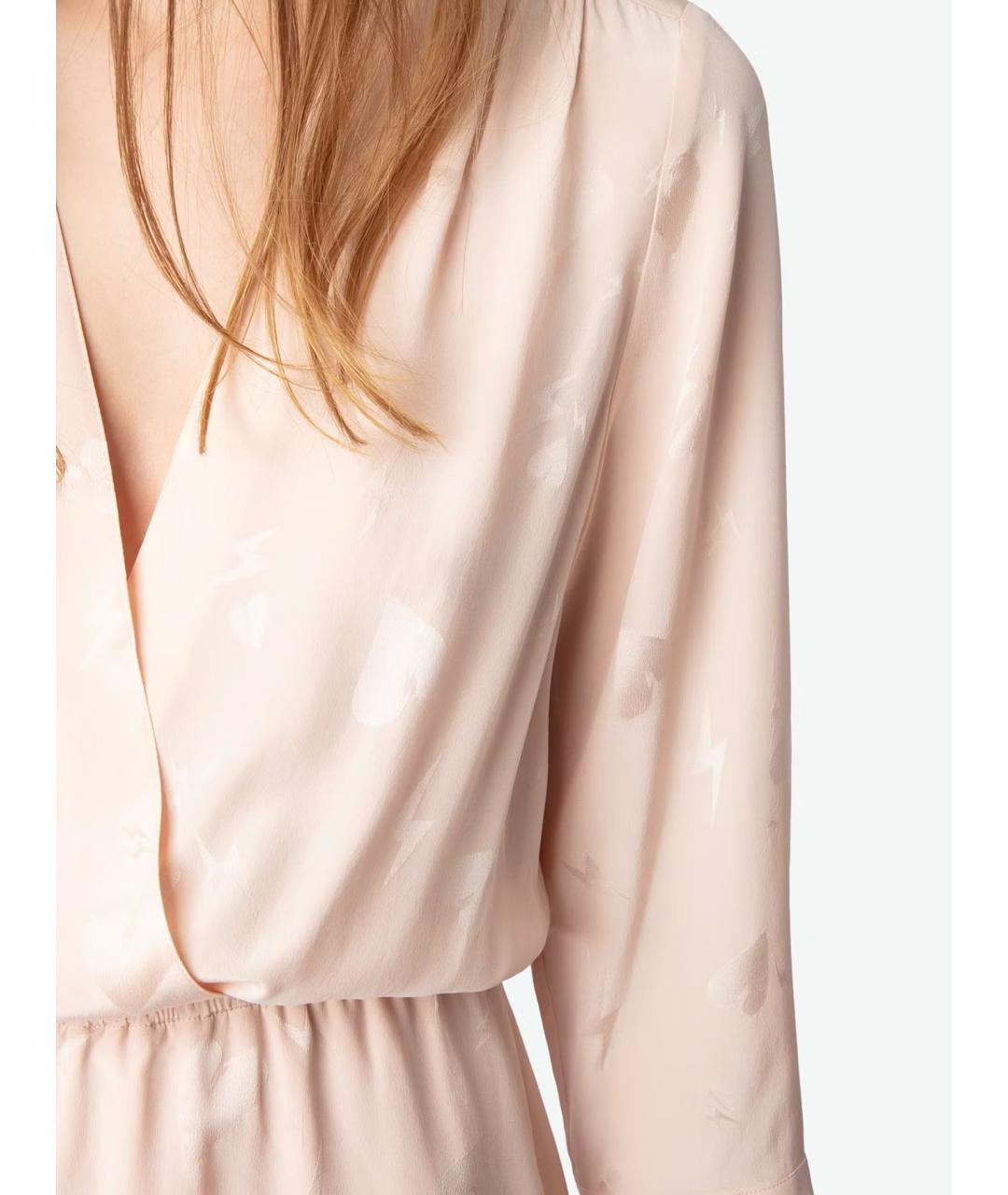 ZADIG & VOLTAIRE Розовое повседневное платье, фото 8