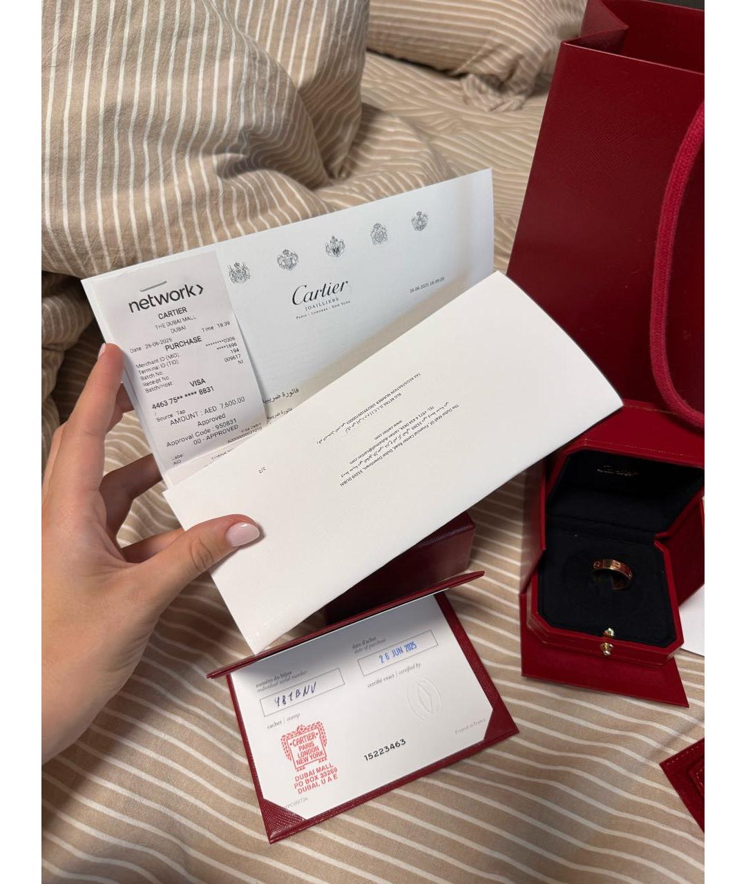 CARTIER Золотое кольцо из розового золота, фото 4