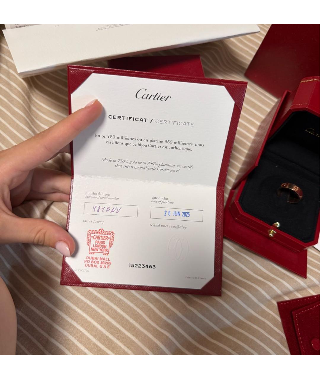 CARTIER Золотое кольцо из розового золота, фото 5