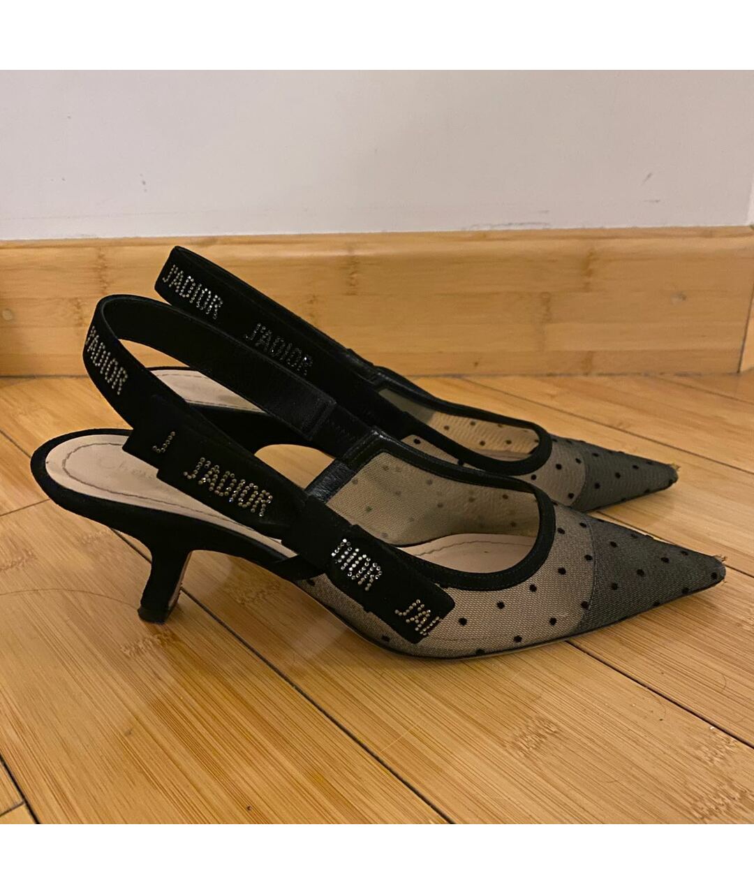 CHRISTIAN DIOR PRE-OWNED Черные текстильные туфли, фото 8