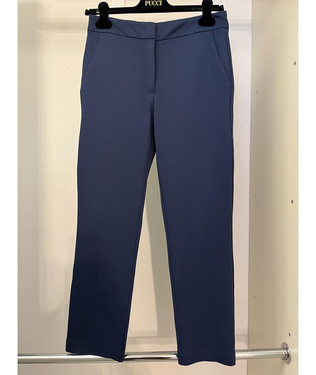 TWIN-SET Синий вискозный костюм с брюками, фото 4