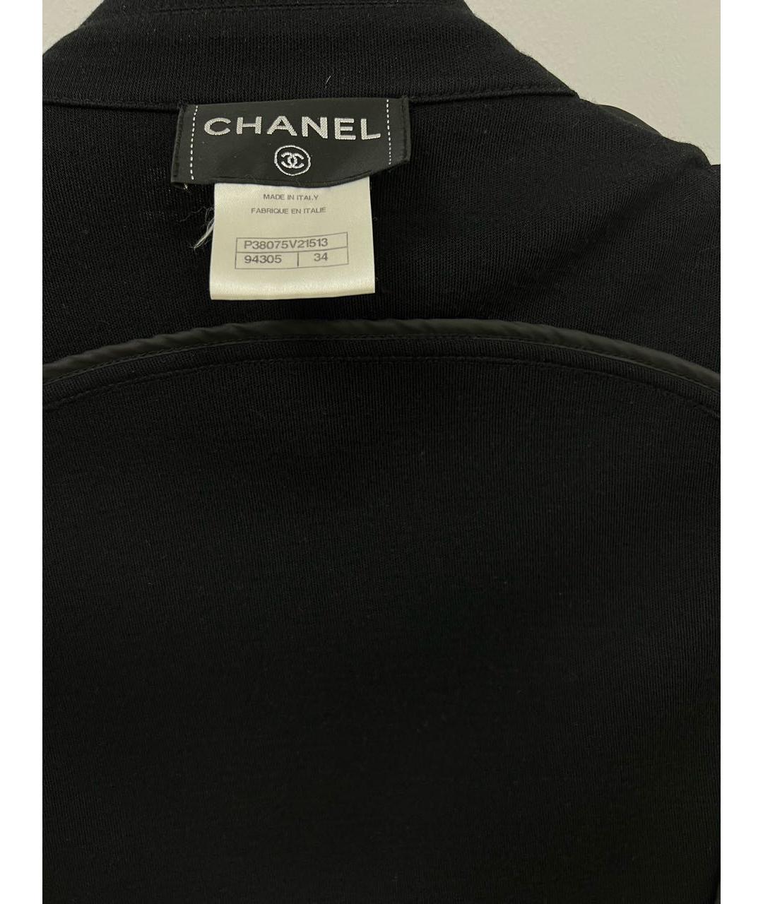 CHANEL Черная шерстяная куртка, фото 4