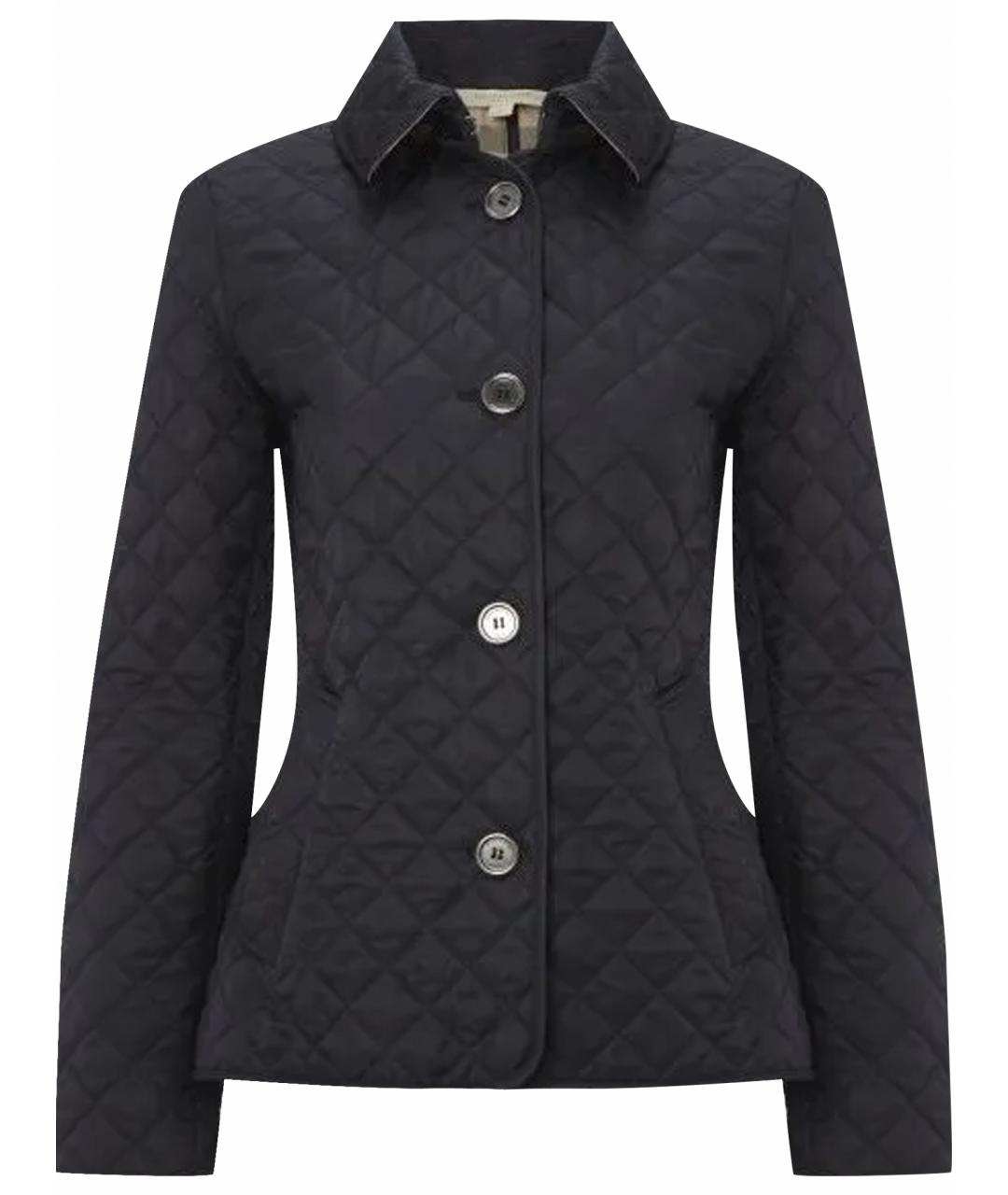 BURBERRY Черная полиэстеровая куртка, фото 1