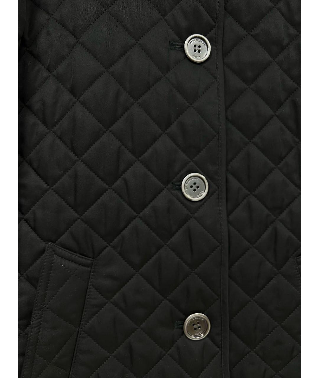 BURBERRY Черная полиэстеровая куртка, фото 3