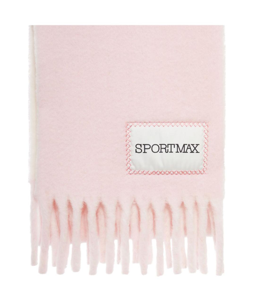 SPORTMAX Розовый шарф, фото 2